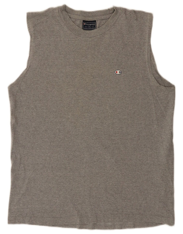 Champion Camiseta Sin Mangas Para Hombre Gris Medio