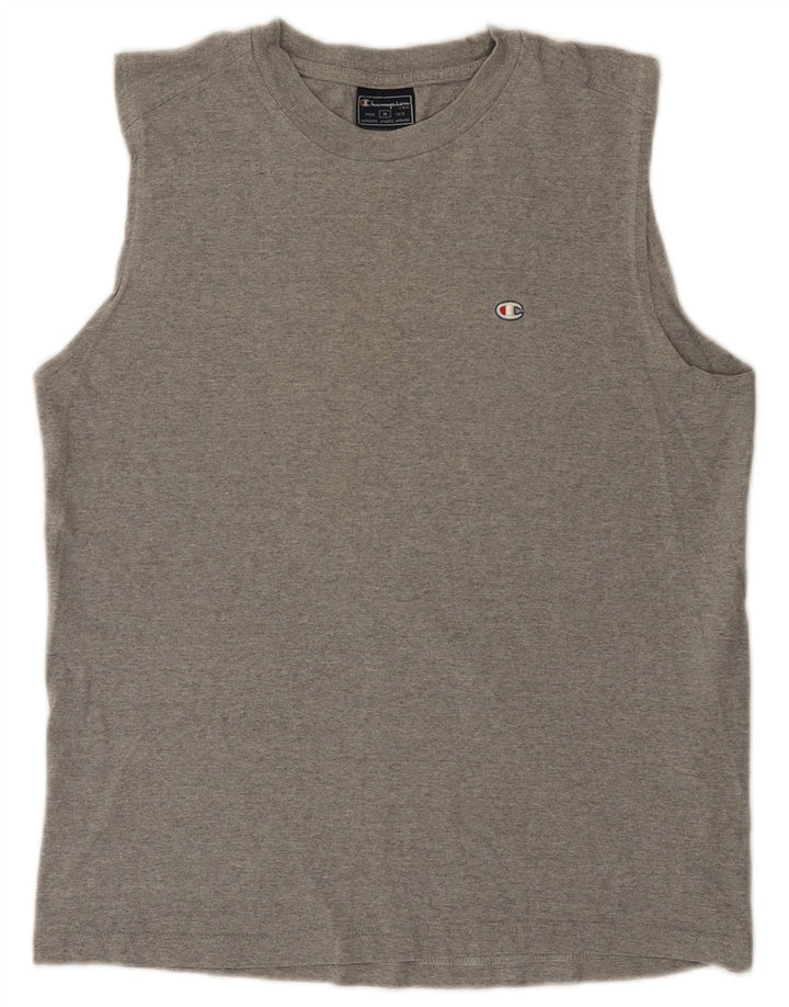 Champion Camiseta Sin Mangas Para Hombre Gris Medio