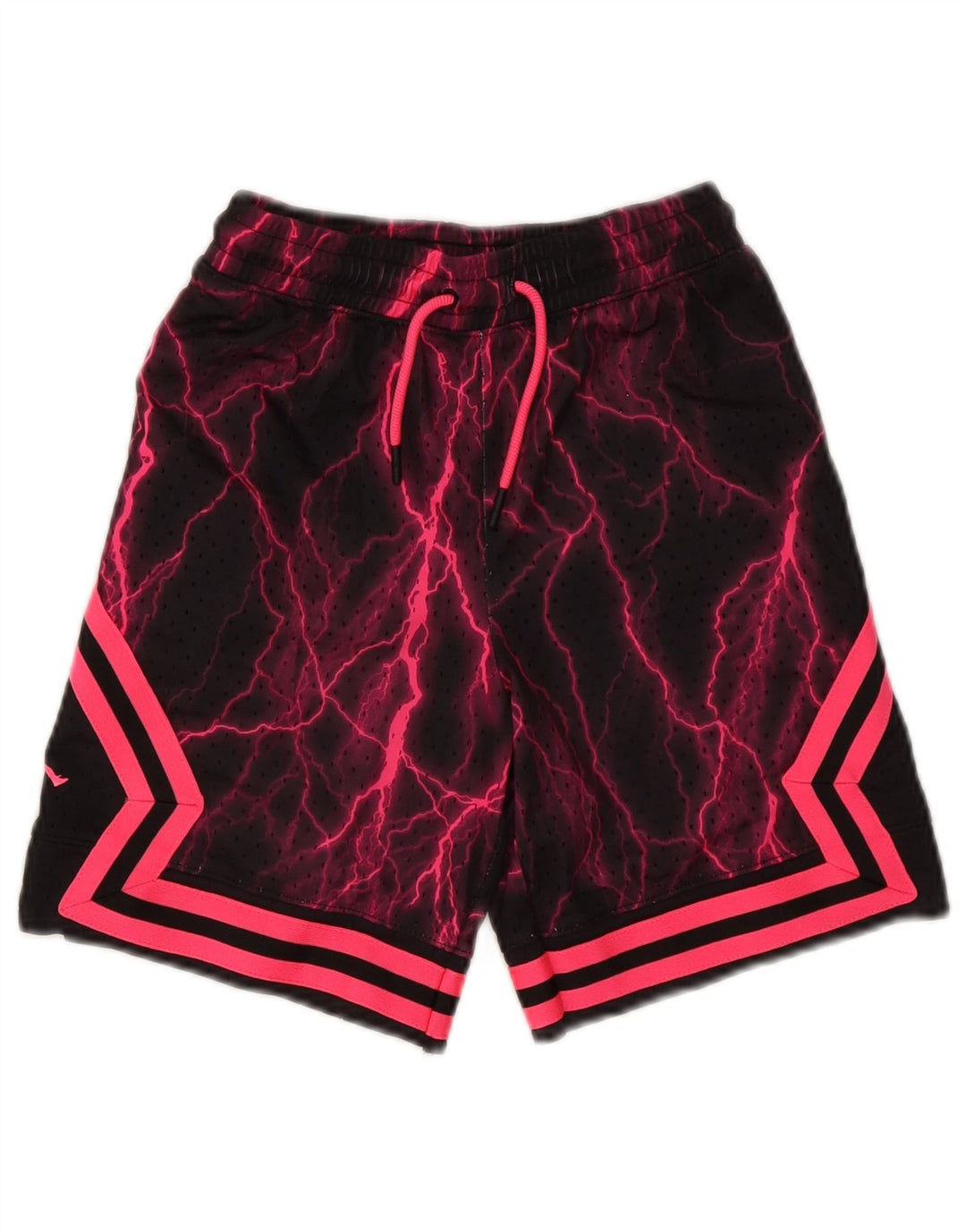 Jordan - Pantalones cortos deportivos con estampado abstracto para niños de 10 a 11 años, talla mediana, color negro