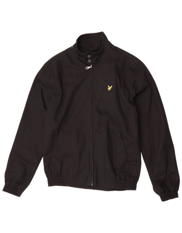 Lyle & Scott Chaqueta Bomber para Hombre UK 36 Small Algodón Negro