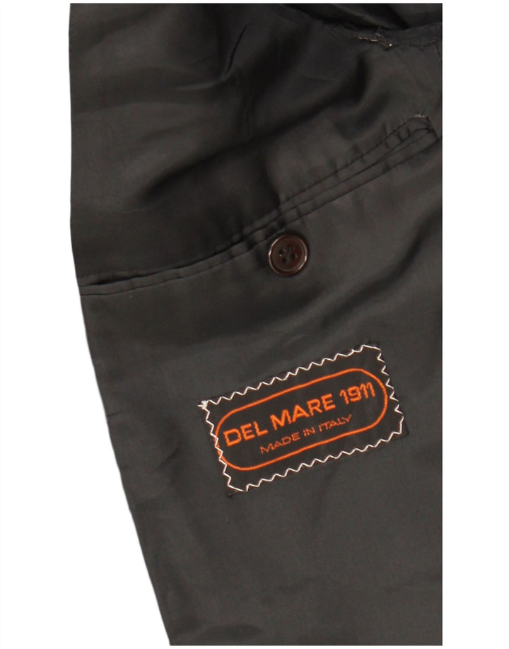 DEL MARE 1911 Chaqueta tipo blazer con 1 botón para hombre UK 38 Medium Black