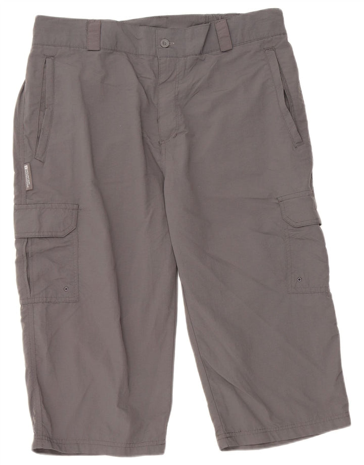 Bermudas tipo cargo para hombre de Mountain Warehouse W34 Nylon gris grande