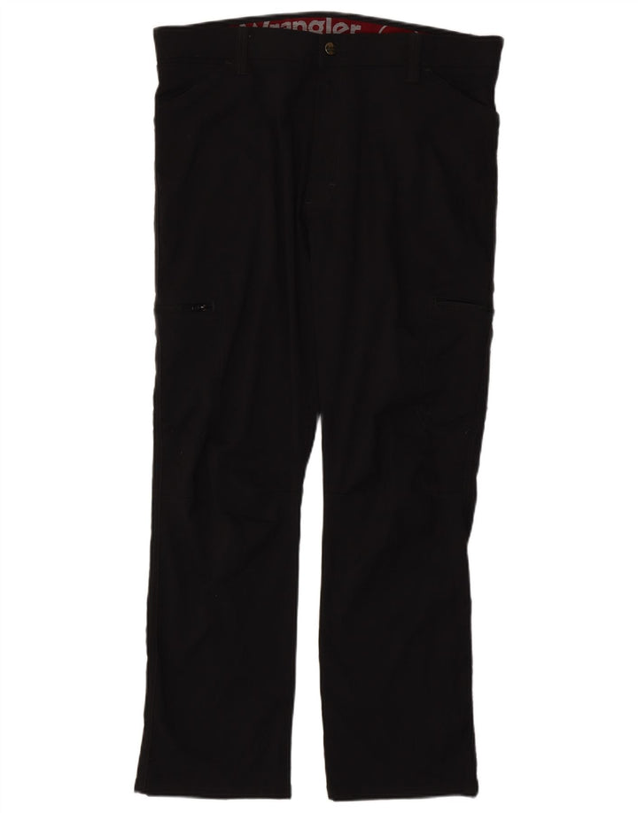 WRANGLER Pantalón cargo recto para hombre W38 L30 Nylon negro