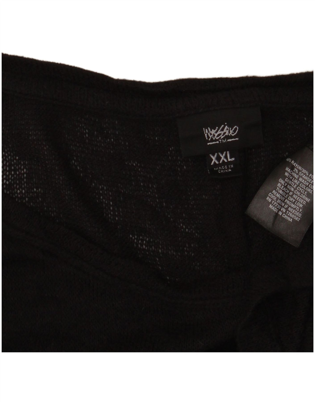 Massimo Dutti Top Túnica Asimétrico Transparente para Mujer UK 20 2XL Rayón Negro