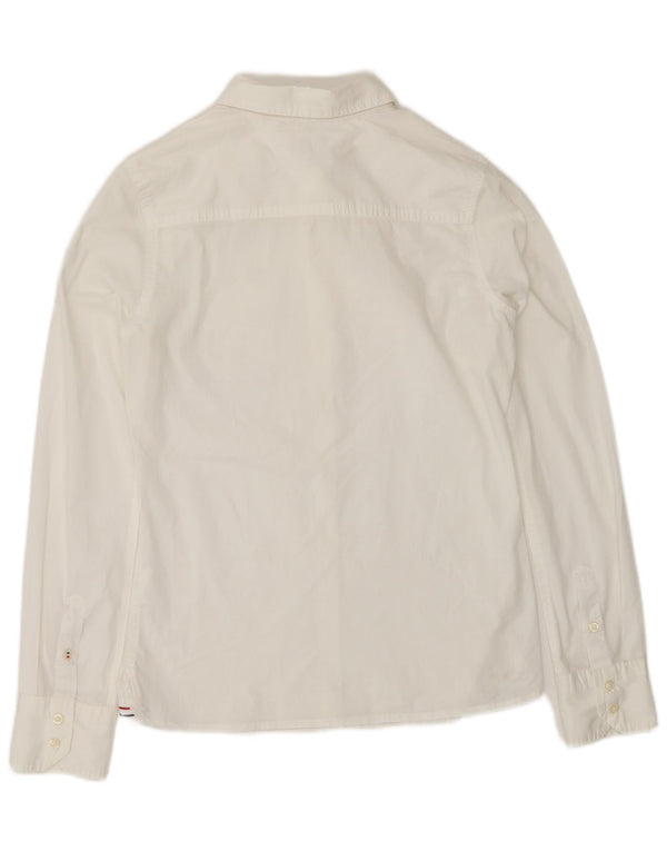 TOMMY HILFIGER Womens Shirt UK 10 Small White