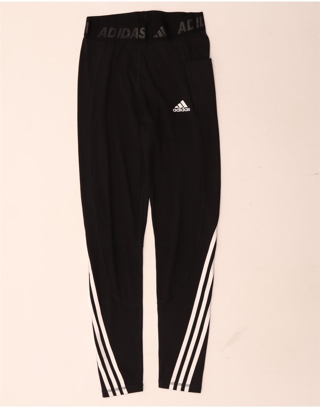 Adidas Leggings gráficos para mujer UK 8 Small Poliéster negro