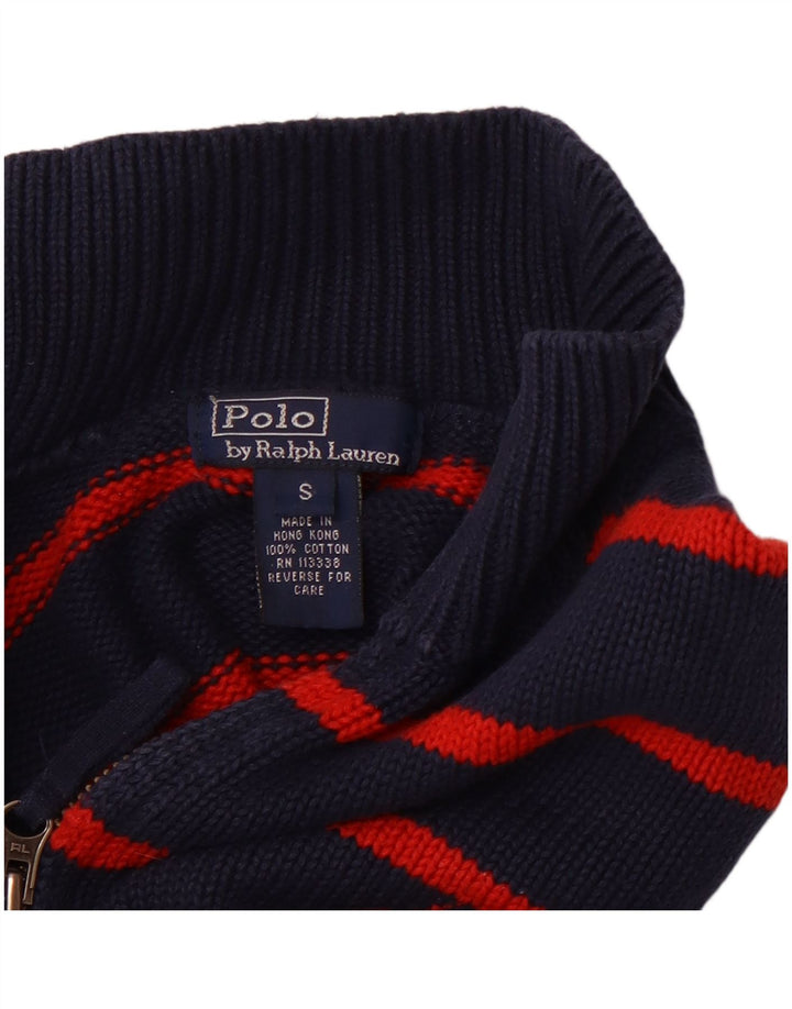 POLO RALPH LAUREN Suéter con cuello y cremallera para niños 7-8 años Pequeño Azul marino