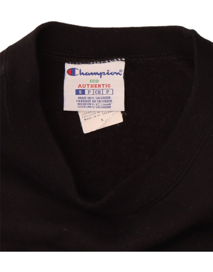 Champion Tigers Graphic Sudadera Jumper Pequeño Algodón Negro
