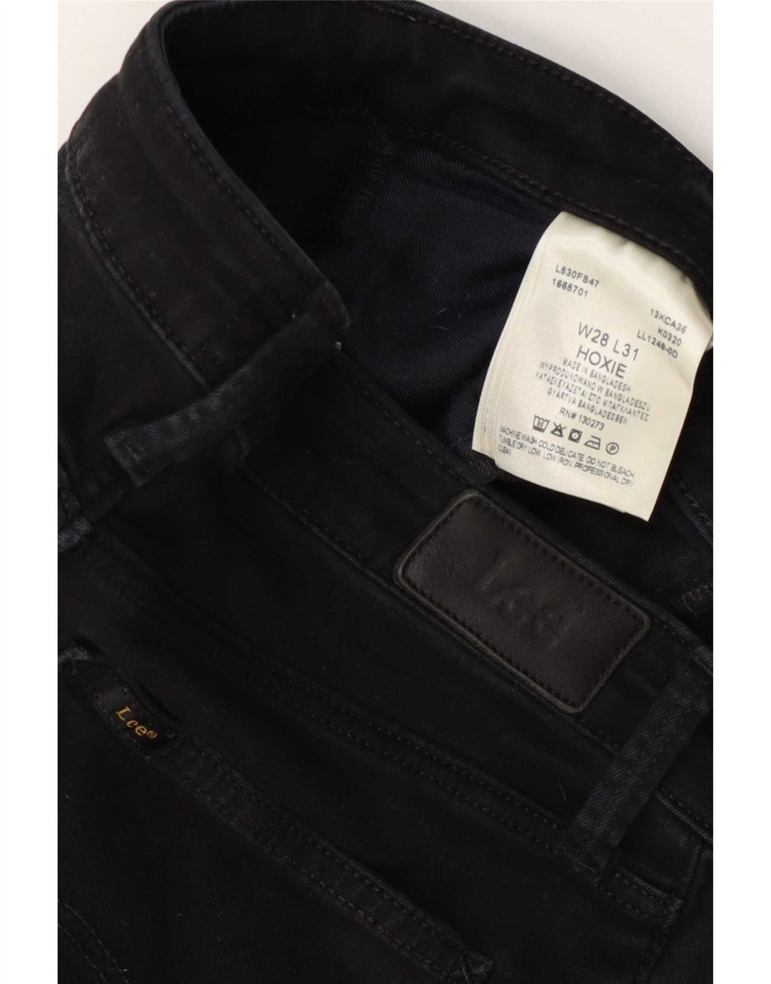 Vaqueros Lee Hoxie Bootcut para Mujer W28 L31 Algodón Negro
