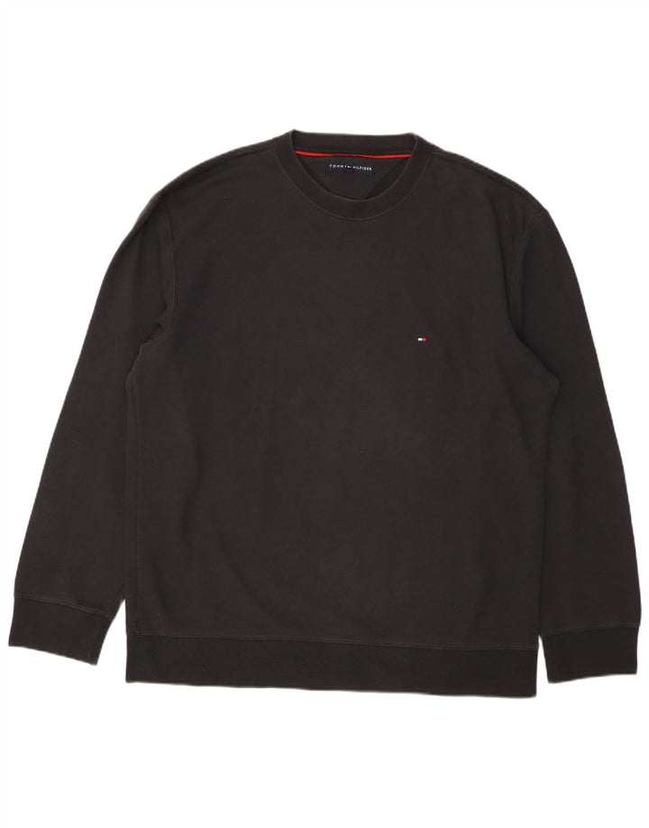 Tommy Hilfiger Sudadera para Hombre Jumper XL Negro Algodón