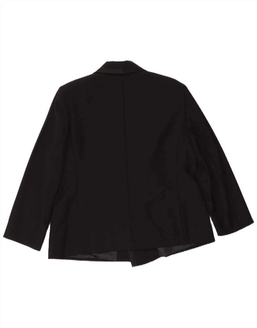 Laura Biagiotti Chaqueta Blazer Cruzada Para Mujer IT 48 XL Lana Negra