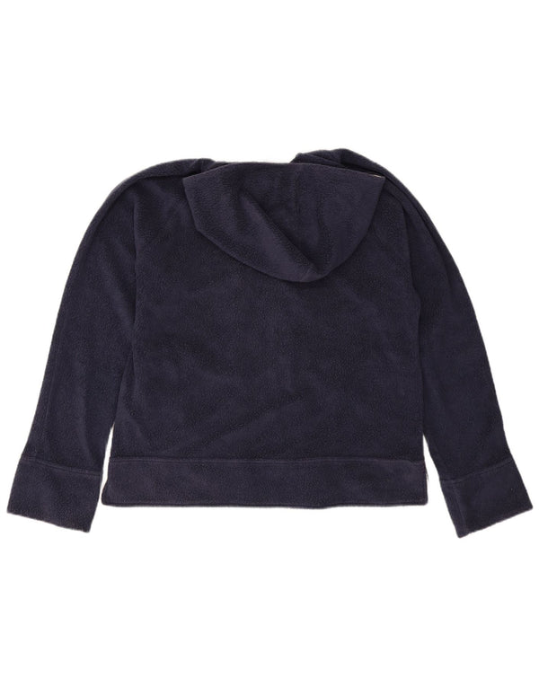 Nike Chaqueta polar con capucha para mujer US 12/14 Grande Azul marino Poliéster