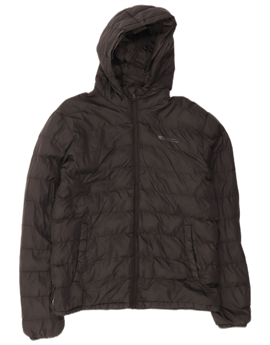 Chaqueta acolchada con capucha para hombre Mountain Warehouse UK 38 Medium Nylon negro