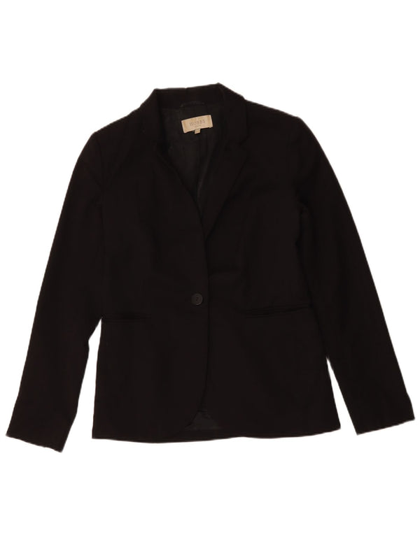 Hobbs Chaqueta tipo blazer con 1 botón para mujer UK 8 Small Lana negra