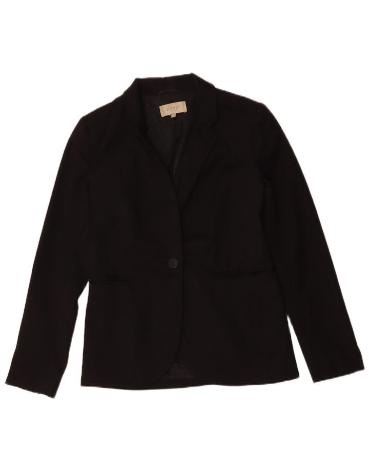 Hobbs Chaqueta tipo blazer con 1 botón para mujer UK 8 Small Lana negra