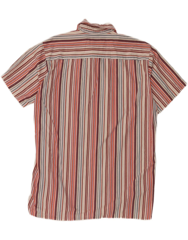 TOM TAILOR Camisa de manga corta para hombre 2XL Algodón de rayas multicolor