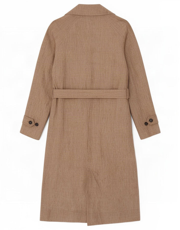 Massimo Dutti Gabardina Mujer UK 10 Small Beige