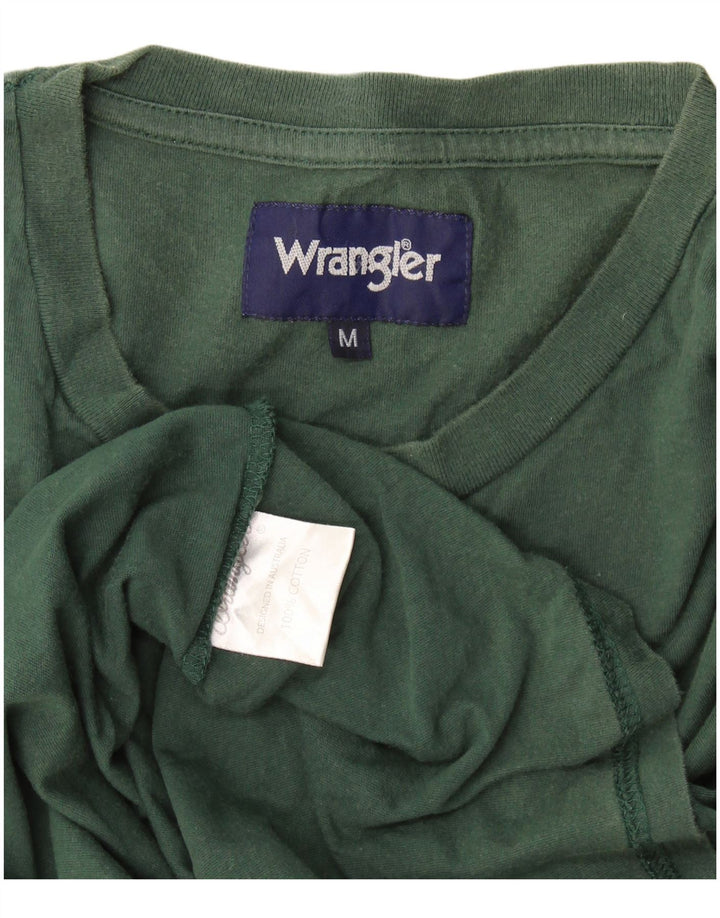 Camiseta Wrangler Hombre Top Algodón Verde Medio
