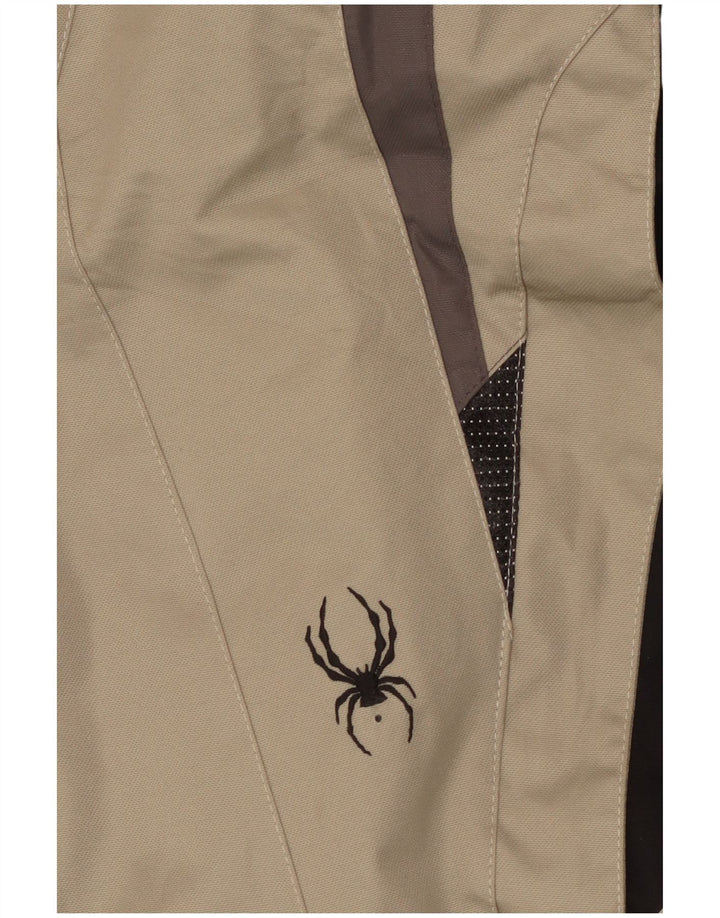 Spyder Chaqueta de esquí para hombre UK 40 Large Beige Colorblock