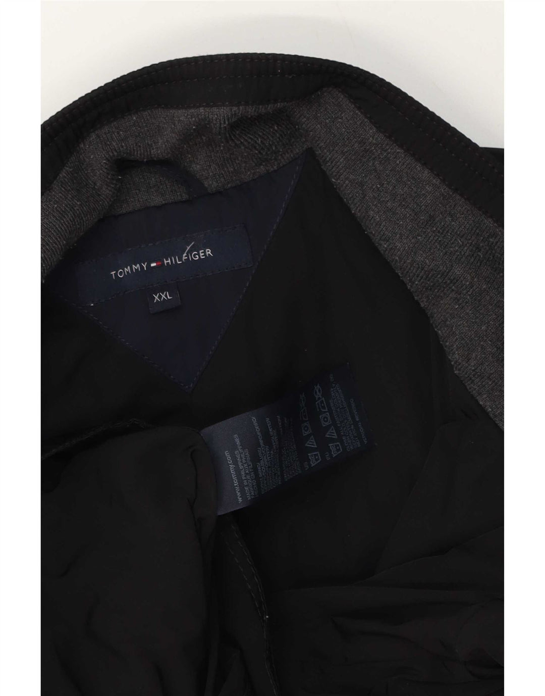 Tommy Hilfiger Chaqueta utilitaria para hombre UK 44 2XL Poliéster negro