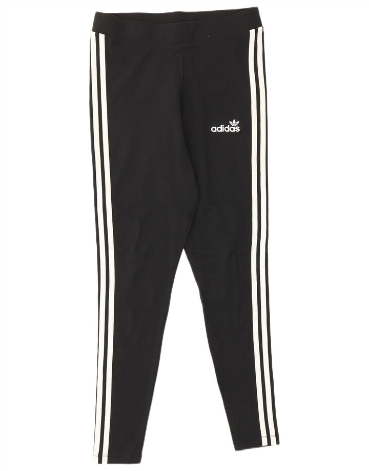 Adidas Leggings para mujer Reino Unido 14 Mediano Negro Rayas Algodón