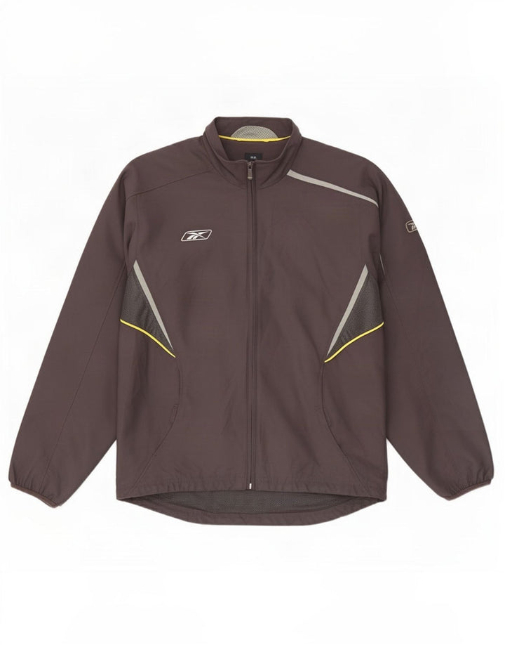 Reebok Hombre Chándal Top Jacket Medium Negro Colorblock Poliéster