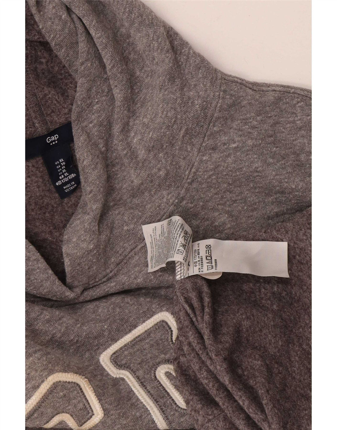 Gap Sudadera con capucha gráfica para mujer UK 40 XL Poliéster gris