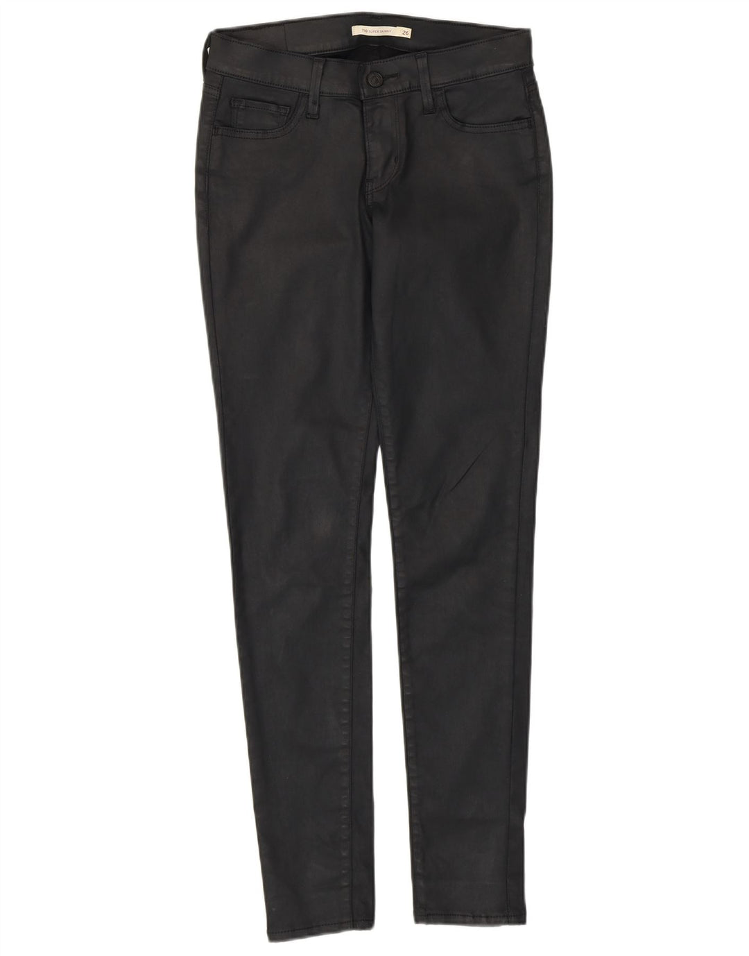 Pantalones casuales ajustados para mujer Levi's W26 L30 Negro