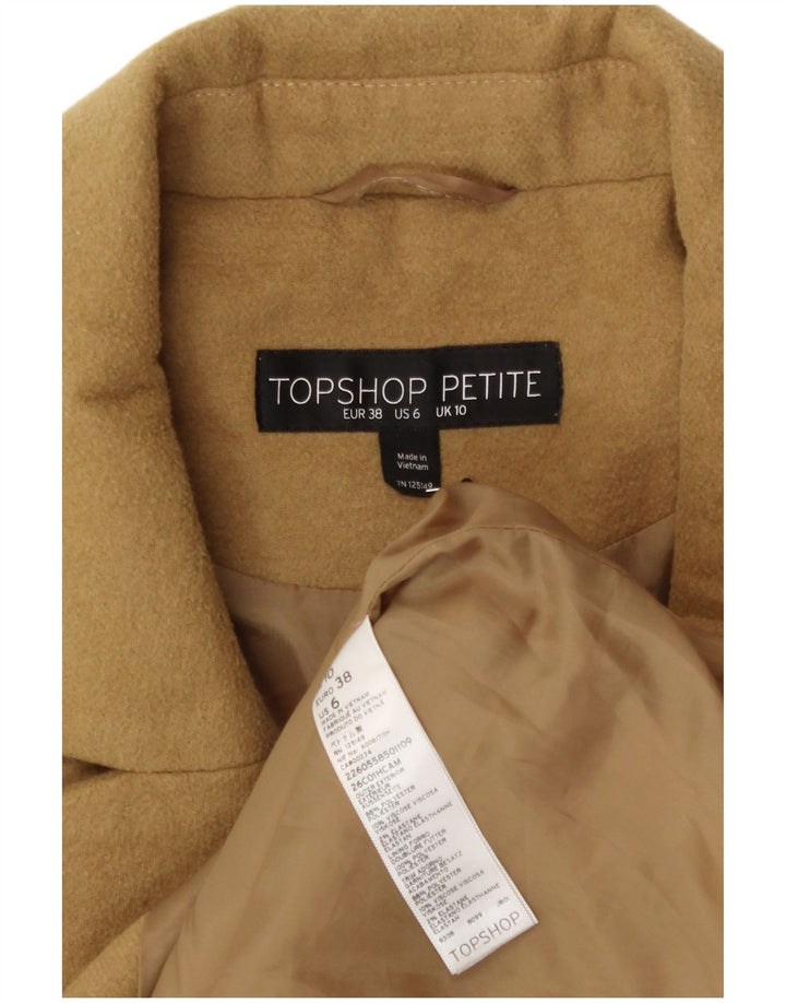 Topshop Abrigo extragrande para mujer Reino Unido 10 Pequeño Poliéster amarillo