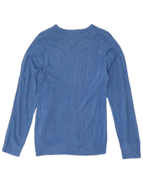Marks & Spencer Suéter Azul Harbor con Cuello en V para Mujer UK 40 Small