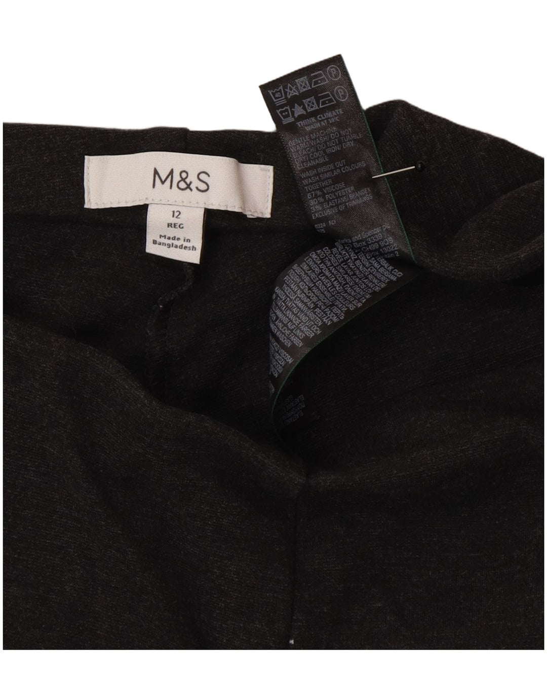 Marks & Spencer Leggings para mujer UK 42 Viscosa gris medio