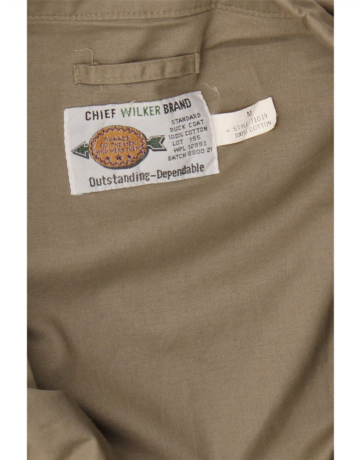 Wilker Chaqueta militar para hombre UK 38 Algodón beige medio