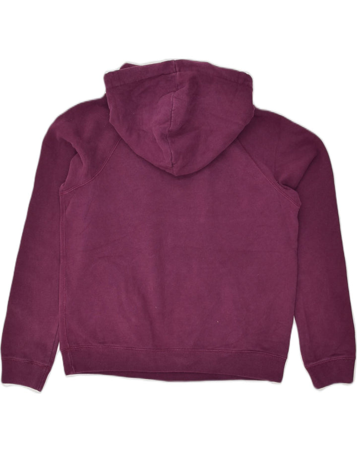 JACK WILLS Womens Graphic Hoodie Jumper UK 8 Small Burgundy Cotton | Vintage Jack Wills | Thrift | Second-Hand Jack Wills | Used Clothing | Messina Hembry 