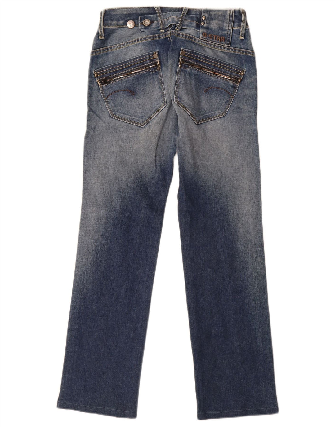 Vaqueros Rectos G-Star Mujer W24 L28 Algodón Azul