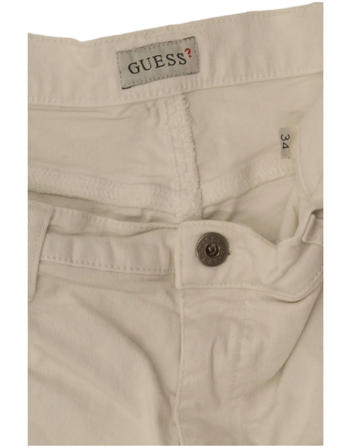 Guess Vaqueros Bootcut Para Hombre W34 L28 Blanco Roto