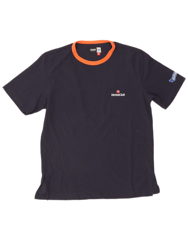Gas Camiseta gráfica para hombre Top XL Azul marino