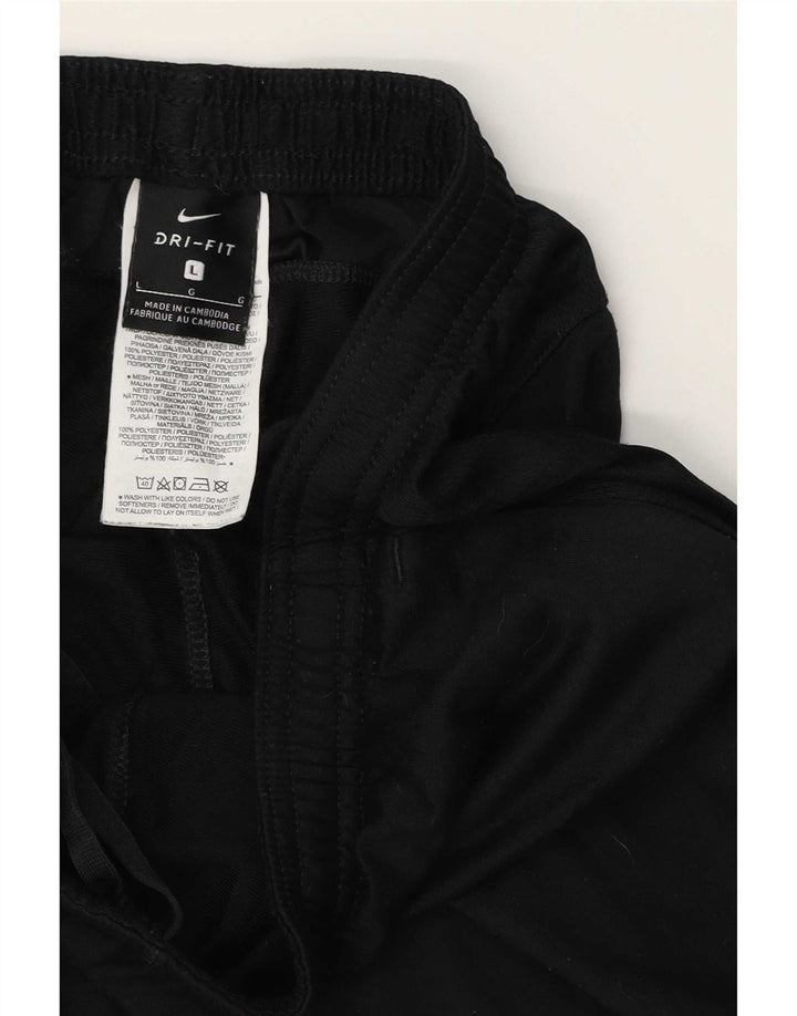 Nike - Pantalones de chándal Dri Fit para hombre, tamaño grande, color negro, poliéster