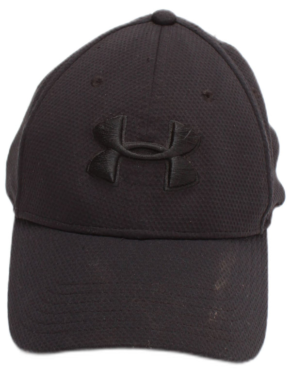 Under Armour Gorra de béisbol gráfica para hombre, talla mediana/grande, poliéster negro, deportiva