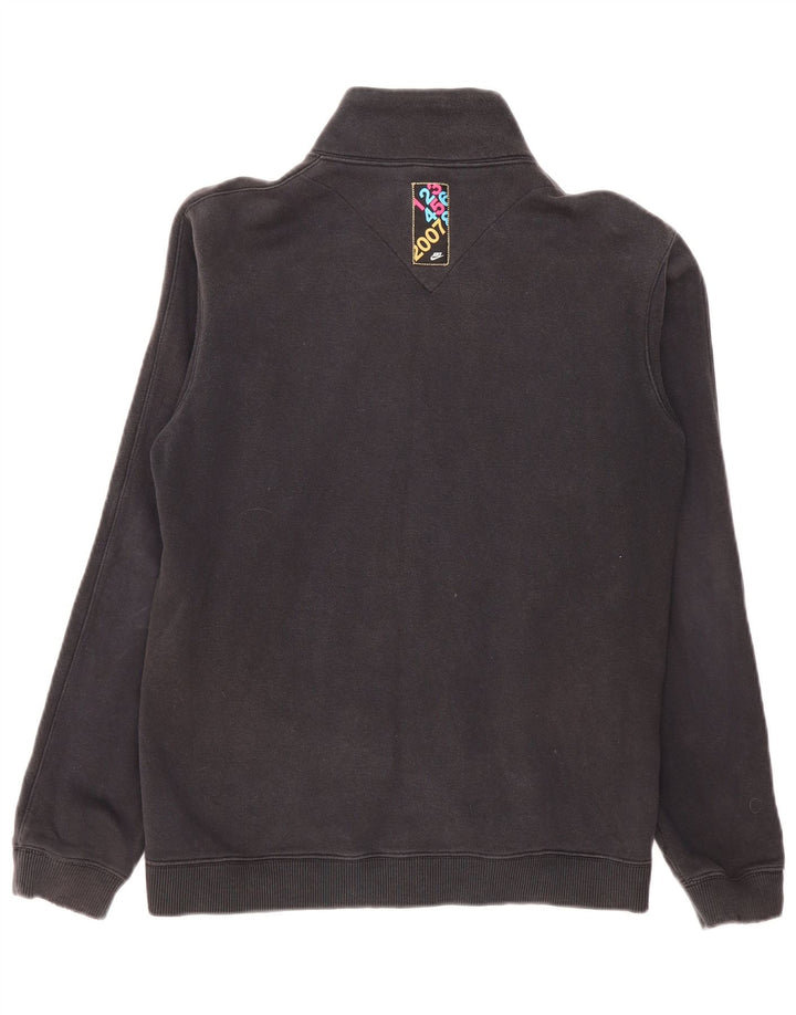 Nike - Chaqueta de chándal gráfica para hombre, talla 39/41, algodón negro mediano