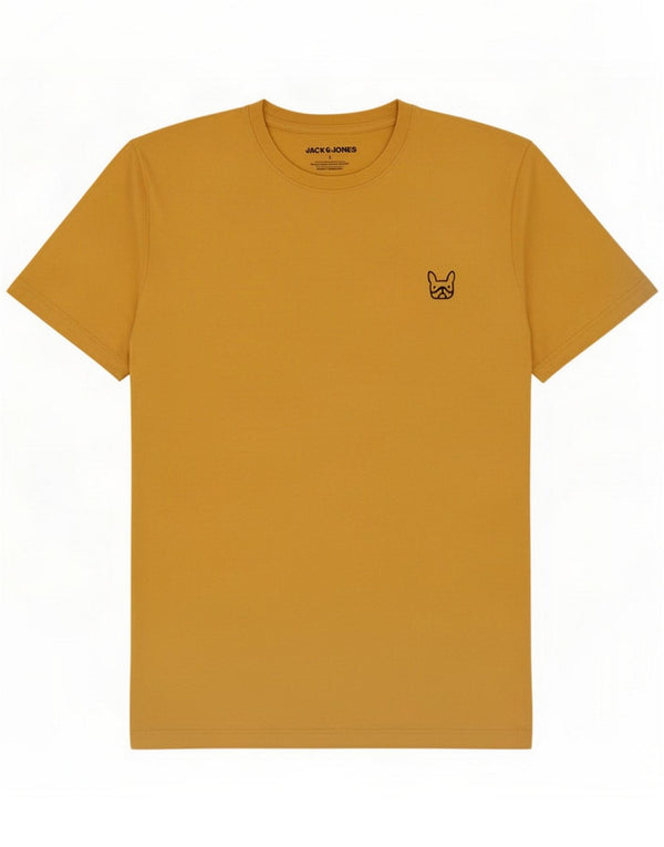 Jack & Jones Camiseta para hombre Top Large Yellow Cotton