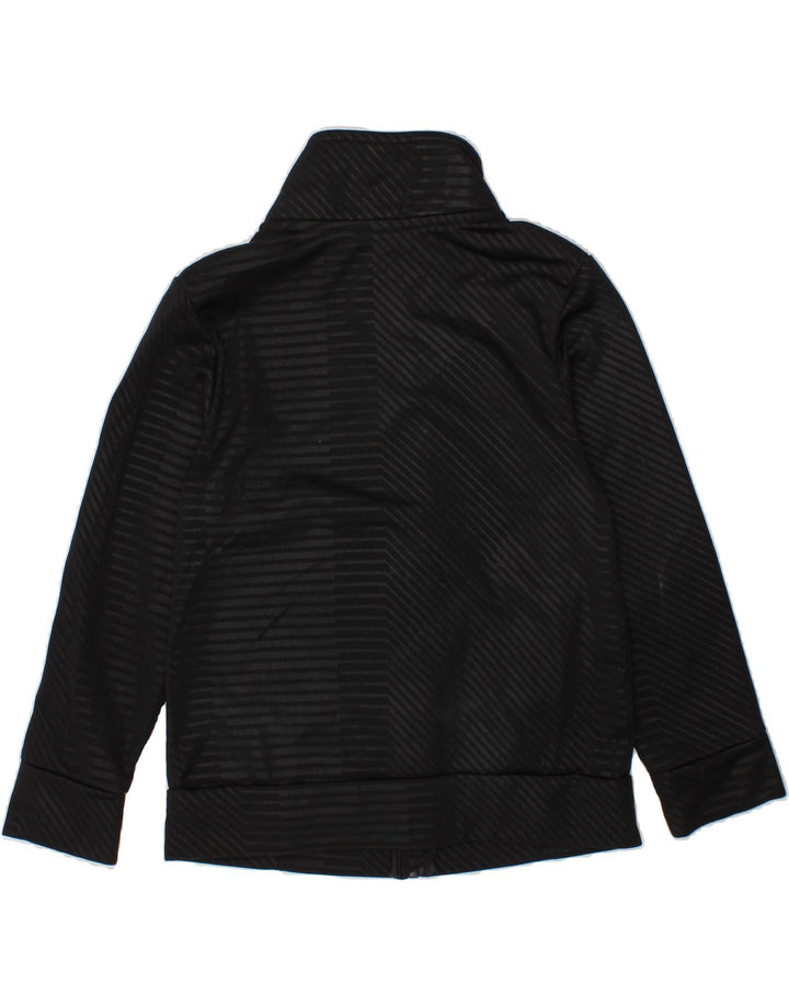 ADIDAS Boys Graphic Tracksuit Top Jacket 3-4 Years Black Striped Polyester Vintage Adidas and Second-Hand Adidas from Messina Hembry 