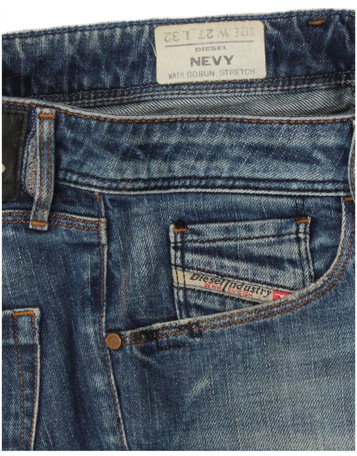Diesel Mujer Nevy Slim Jeans W27 L32 Algodón Azul