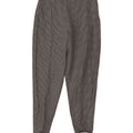 Pantalones Casuales Benetton Mujer IT 44 Medium W28 L30 Black Houndstooth