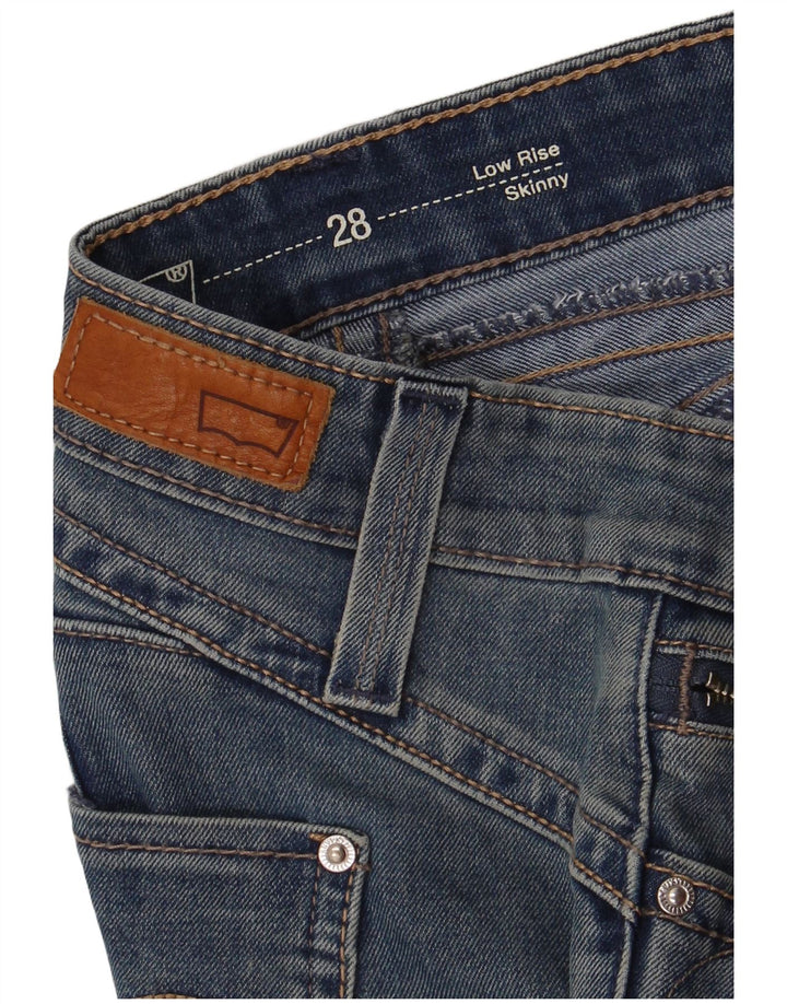 LEVI'S Vaqueros pitillo de cintura baja para mujer W28 L28 Azul