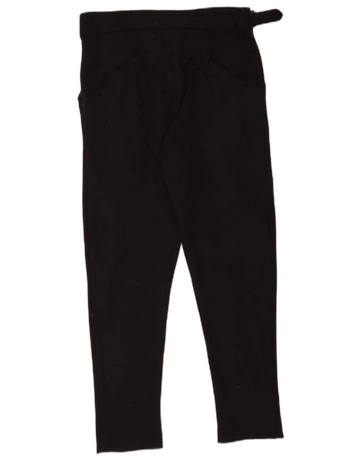 Zara Hombre Pantalón De Traje Cónico Mediano W31 L27 Poliéster Negro