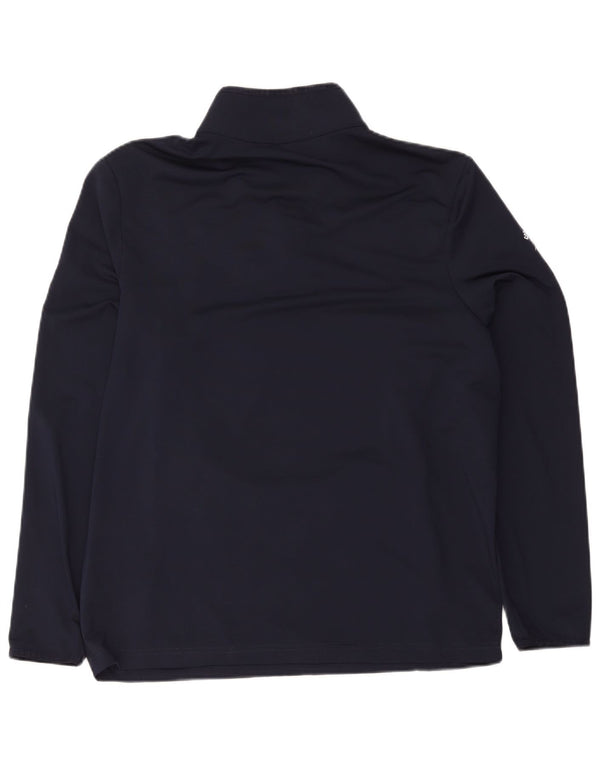 Lacoste Chándal para hombre con cremallera y cuello, talla 6 XL, poliéster azul marino