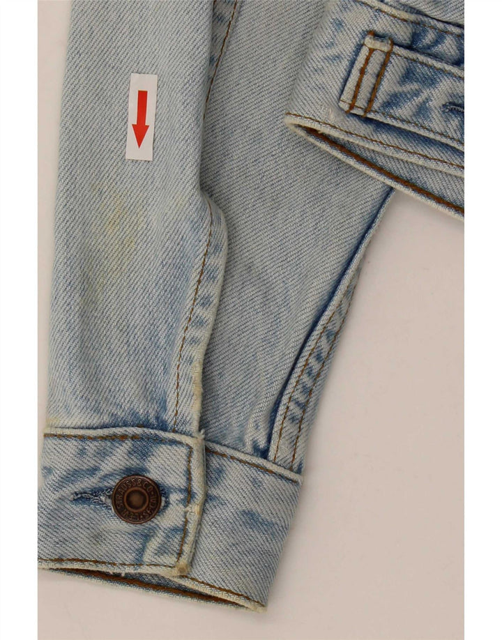 Levi's Chaqueta vaquera corta para mujer UK 10 Small Blue Cotton