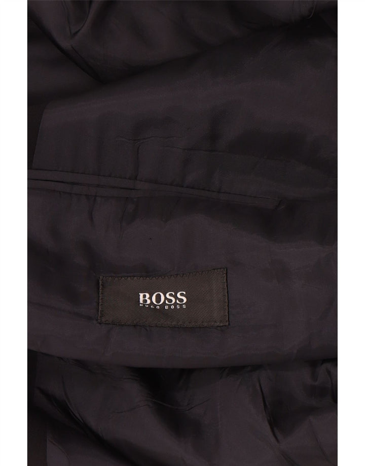 Hugo Boss Chaqueta tipo blazer de 3 botones para hombre EU 54 2XL Lana virgen azul marino