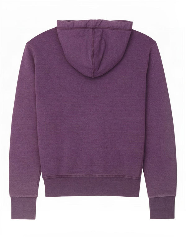 Superdry Suéter con capucha y cremallera extragrande para mujer Reino Unido 40 Small Algodón morado
