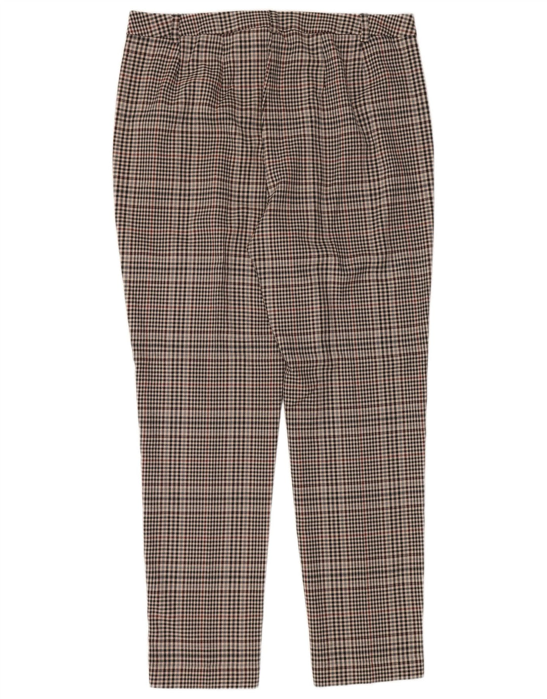Marks & Spencer Pantalones chinos ajustados para mujer UK 16 Large W34 L30 Brown Check